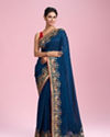 Royal Blue Elegance Saree